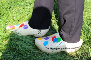 De ballonnenklompen van de Haagse ballonnenboer bij zijn idee