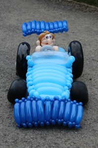 Circuit Spa-Francorchamps met de F1 racewagen van ballonartiest Rolando