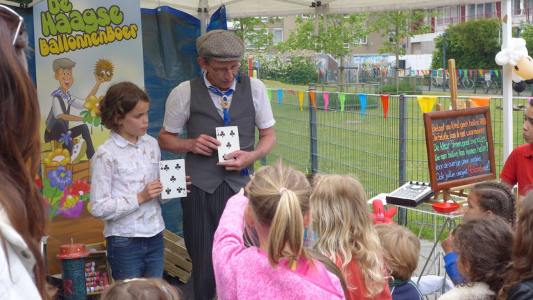 Combinatieshow op de kinderboerderij