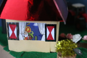 Sinterklaas en zwarte Piet even op bezoek bij de Haagse Ballonnenboer