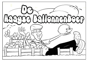 Kleurplaten van de Haagse Ballonnenboer om te downloaden